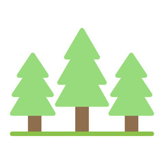 Fototapeta premium Forest icon vector image. Can be used for Geography.