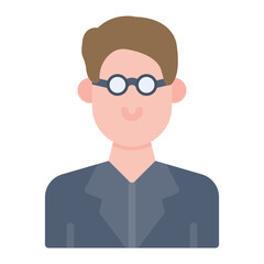 Professor icon vector image. Can be used for Archeology.