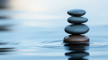 Obraz premium Soothing calm fills the mind, bringing peace and tranquility in every moment.