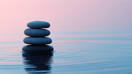 Obraz premium Soothing calm fills the mind, bringing peace and tranquility in every moment.