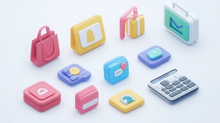 Stylish and minimalist clean icon set for enhancing the user experience in online shopping applications
