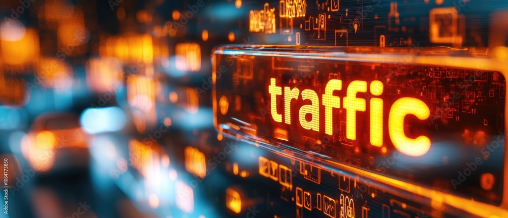 Poster performance metrics of high-traffic website, bounce rate reduction, sleek design the word 