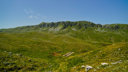 Obraz premium Campitello Matese,la strada panoramica SP106,Campobasso,Molise,Italia