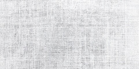 texture white linen on a plain white background, Natural linen fabric texture texture background.