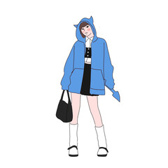 person in a suit with a tie