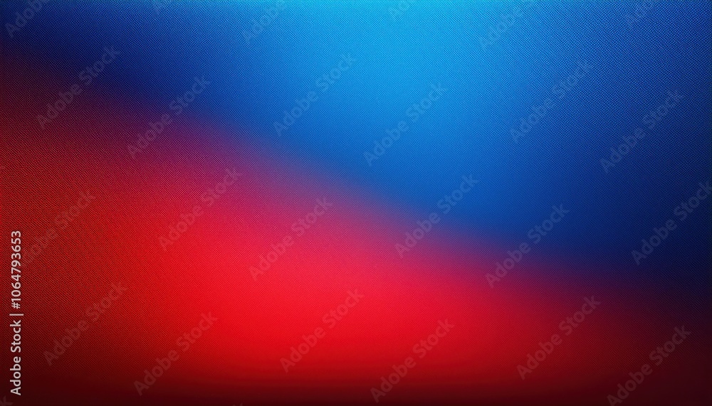 Poster dynamic red to blue gradient background texture representing american patriotism, symbolizing unity 