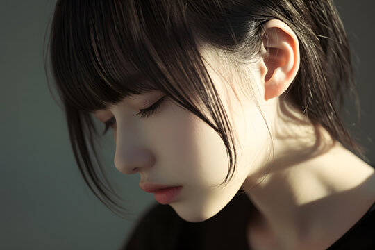 女性の横顔」の写真素材 | 1,672,335件の無料イラスト画像