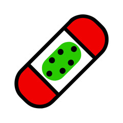 High-quality bandage vector illustration for medical graphics, perfect for healthcare designs, first aid visuals, and wound care projects. Ideal for hospitals and clinics.