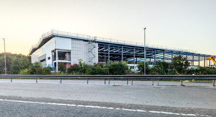 Fototapeta premium A New Build Factory For A Large Business To Soon Move In