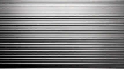 Fototapeta premium Textured corrugated metal backdrop showcasing a pattern of horizontal lines and a robust, metallic sheen.