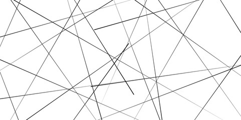 Random chaotic lines. Abstract geometric pattern. Outline monochrome texture. Abstract geometric pattern. image idea