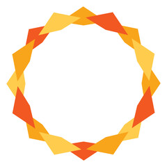 円環の飾りのある背景