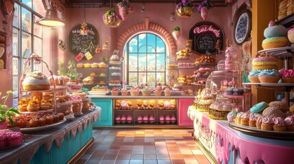 A Delightful Bakery Display