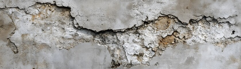 Fototapeta premium Cracked and Weathered Concrete Wall Texture