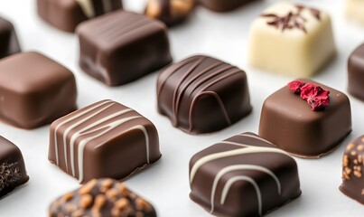 Indulge in the richness of dark chocolate against, Generative AI 