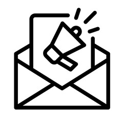 Icon Promotion Email With Style Outline