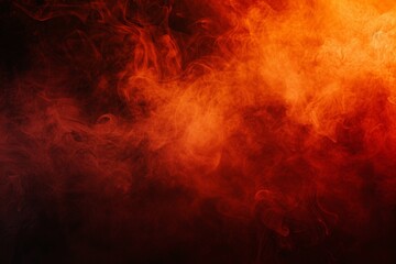 Abstract Smoke in Red and Orange Hues