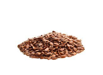 Flax seed or linseed , isolated on transparen png.