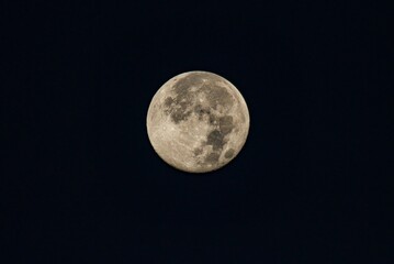 Full Moon Against Night Sky
