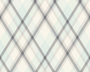 Argyle pattern of geometric rhombus. Harlequin check wallpaper design. Classic diamond shaped textile material for web background, print fabric clothing, sweater, wrapping paper, gift card, invitation