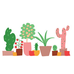 plants hand drawn illustration set