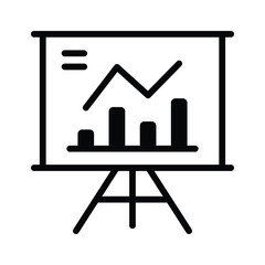 Chart on a board, symbolizing team performance review and feedback