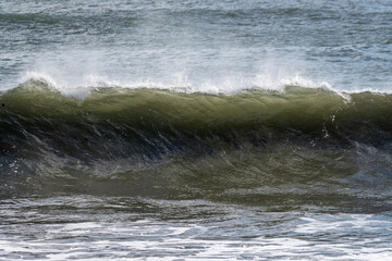 Sea waves from the North Atlantic hitting the Icelandic south coast Iceland