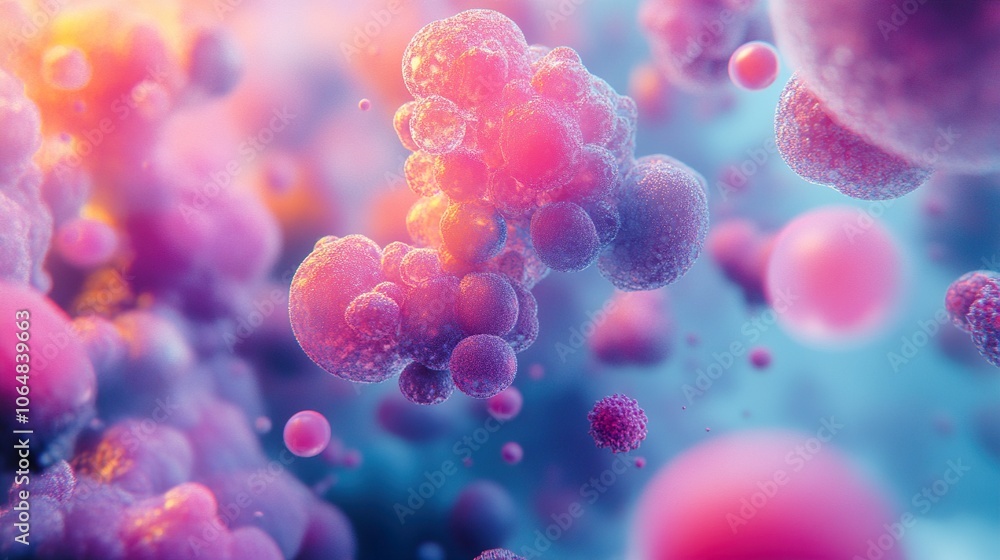 Poster abstract cellular structures: a microscopic exploration