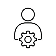 User profile configuration settings icon
