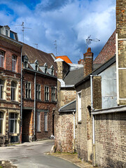 Antique building view in Valenciennes, France