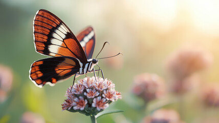 vibrant butterfly perched on flower, showcasing nature beauty