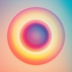 Abstract Colorful Circle Design with Blurred Effect and Gradient Background