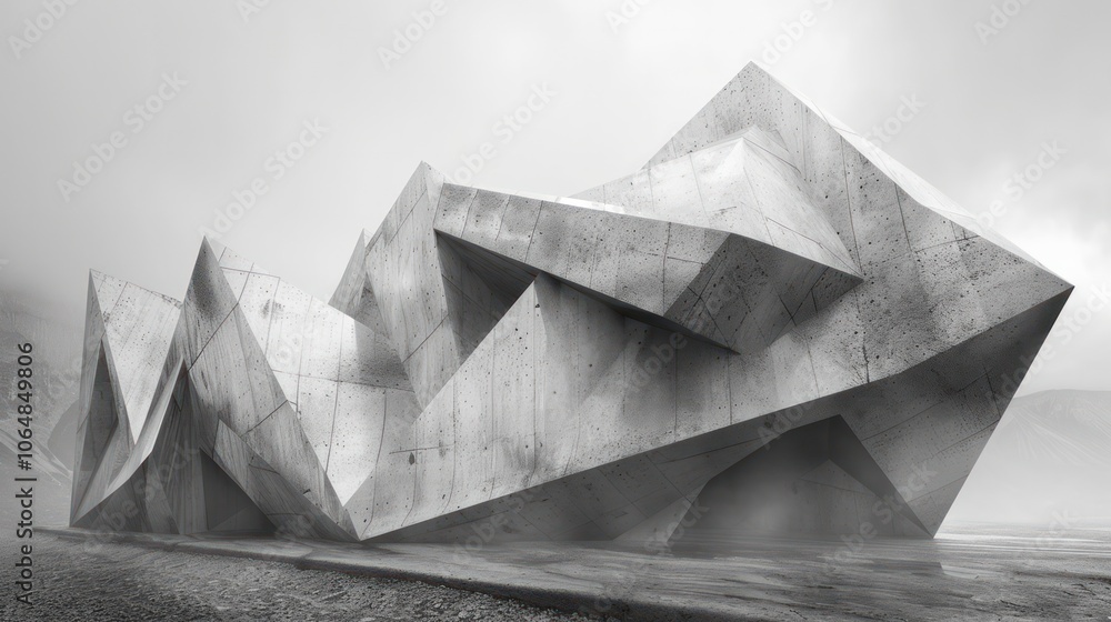 Poster designers experimenting with geometry and abstraction to create innovative architectural forms.