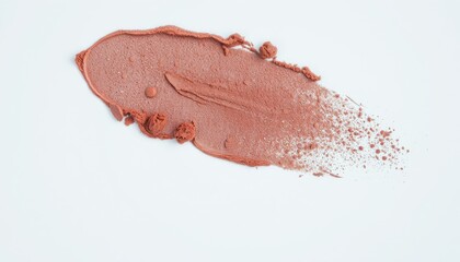 Eyeshadow sample isolated on white background.