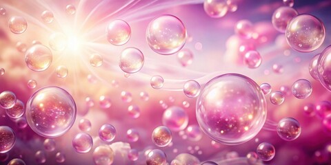Elegantly pink bubbles floating through a magical journey , pink, elegance, bubbles, journey, abstract, soft, delicate