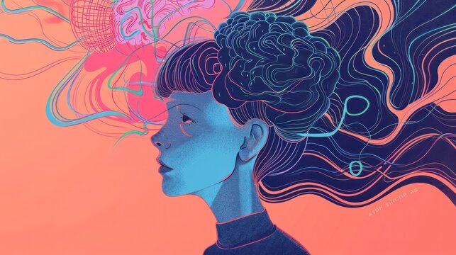 Neuromorphic processors revolutionizing AI by mimicking human cognitive functions. Illustrations