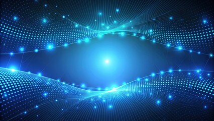 Obraz premium Abstract background with bright blue minimal dotted lines, blue, minimal, abstract, background, dots, lines, vibrant, modern