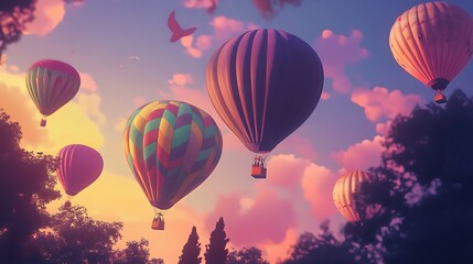Obraz premium hot air balloon