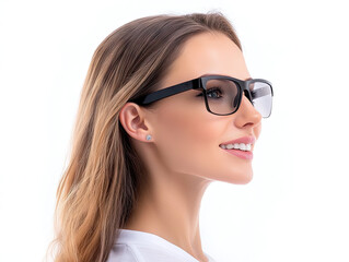 Fototapeta premium portrait of a young woman wearing glasses