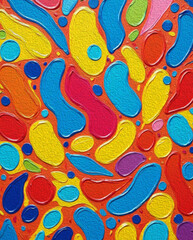 Naklejka premium Abstract pattern to print on wall decorations, covers, leaflets. Oil painting