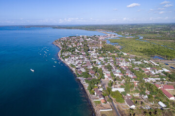 aerial view of beach