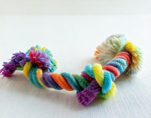 Braided Colorful Rope Toy for Dogs