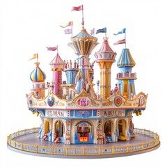 Obraz premium children's amusement park 