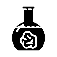 research cancer treatment glyph icon vector. research cancer treatment sign. isolated symbol illustration