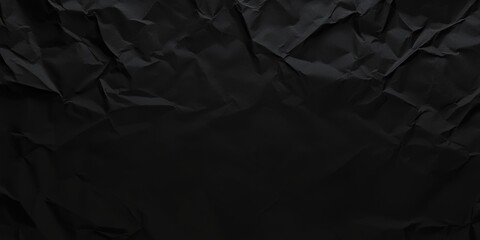 Fototapeta premium Crumpled Black Paper Texture Background