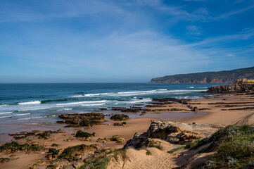 Küste in Portugal Praia de Arriba