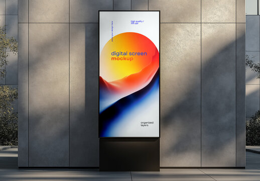 Digital Screen Mockup Generated with AI