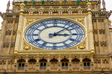 The World's Most Famous Clock Big Ben Located In London, England