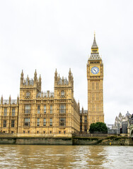 Obraz premium The World's Most Famous Clock Big Ben Located In London, England