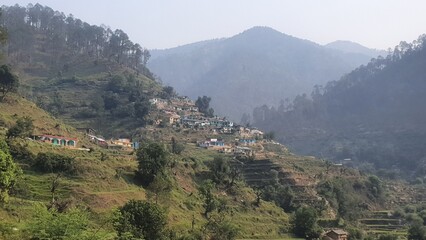 Fototapeta premium Uttarakhand, india, himalaya, village, mountain